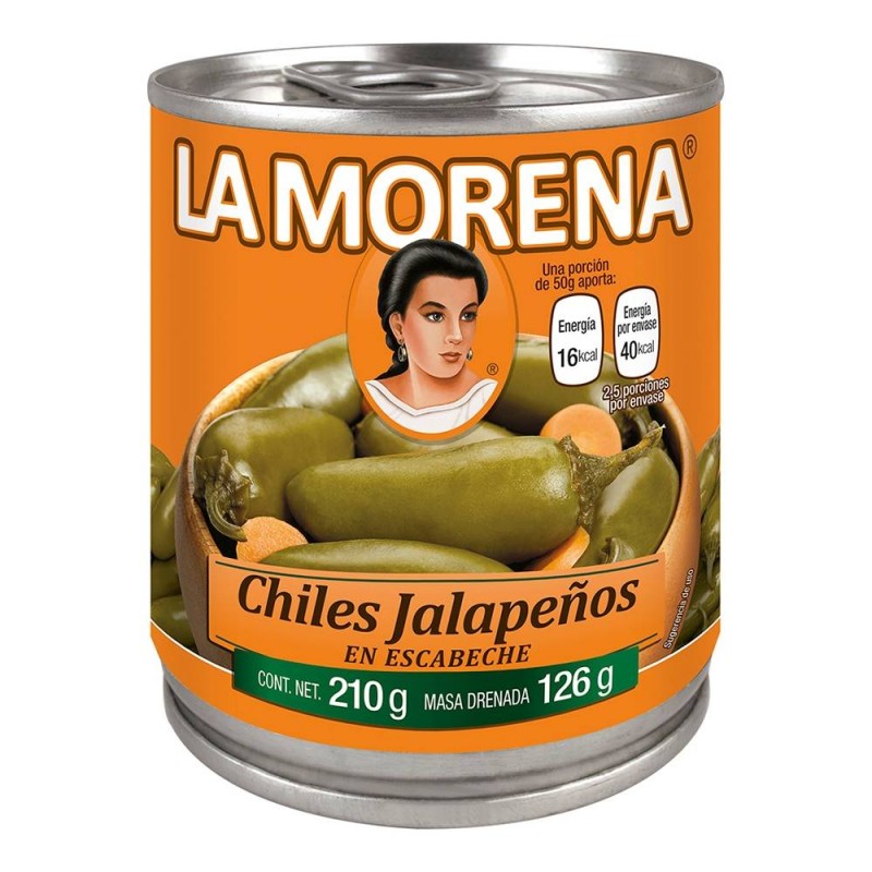 Chiles jalapeños escabeche La Morena 210G