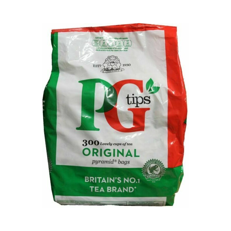 PG Tips Té negro premium, bolsas piramidales, 80 unidades : Comida Gourmet  y Alimentos 